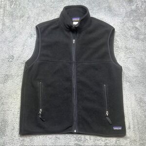 Patagonia Synchilla Sweater Vest Mens‎ XL Black Full Zip Outdoor Hiking Fleece